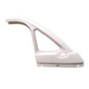 Skjold v/siderude, for (højre) (metal rød)