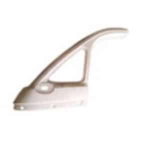 Skjold v/siderude, for (venstre) (metal blå)