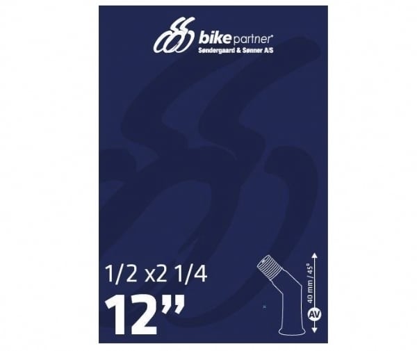 Slange, 12¨ 12x1.75-2.10 (47/62-205) 45grader