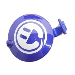 Klap o/ladestik (metal blå dekal)