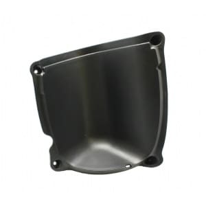 Skjold v/opbevaringsrum (sort plast)