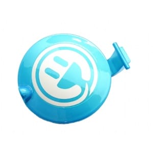 Klap o/ladestik (lys blå dekal)