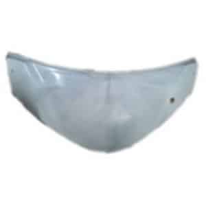 Skjold u/forrude (metal blå)