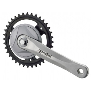 Garnituresæt 38T, 170mm (sølv/sort)