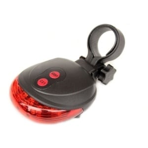 Baglygte m/3 LED-dioder & laser