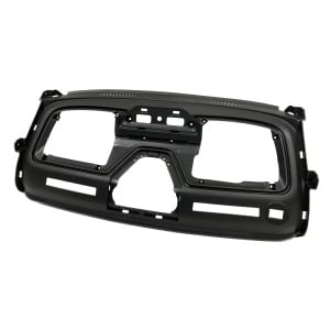 Skjold v/instrumentering (sort plast)