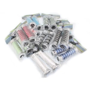 Håndtagsæt, alu. (10 sæt assorterede farver) SUPER TILBUD