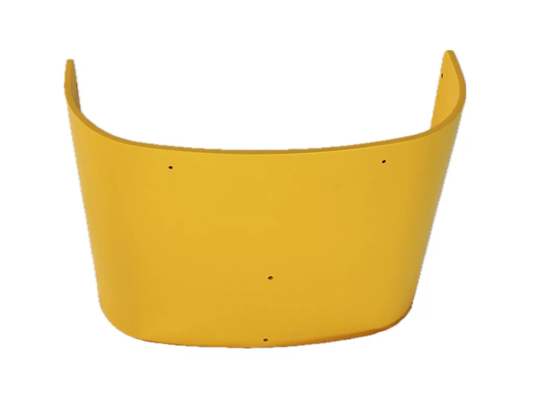 Frontplade i gul til el-ladcykel