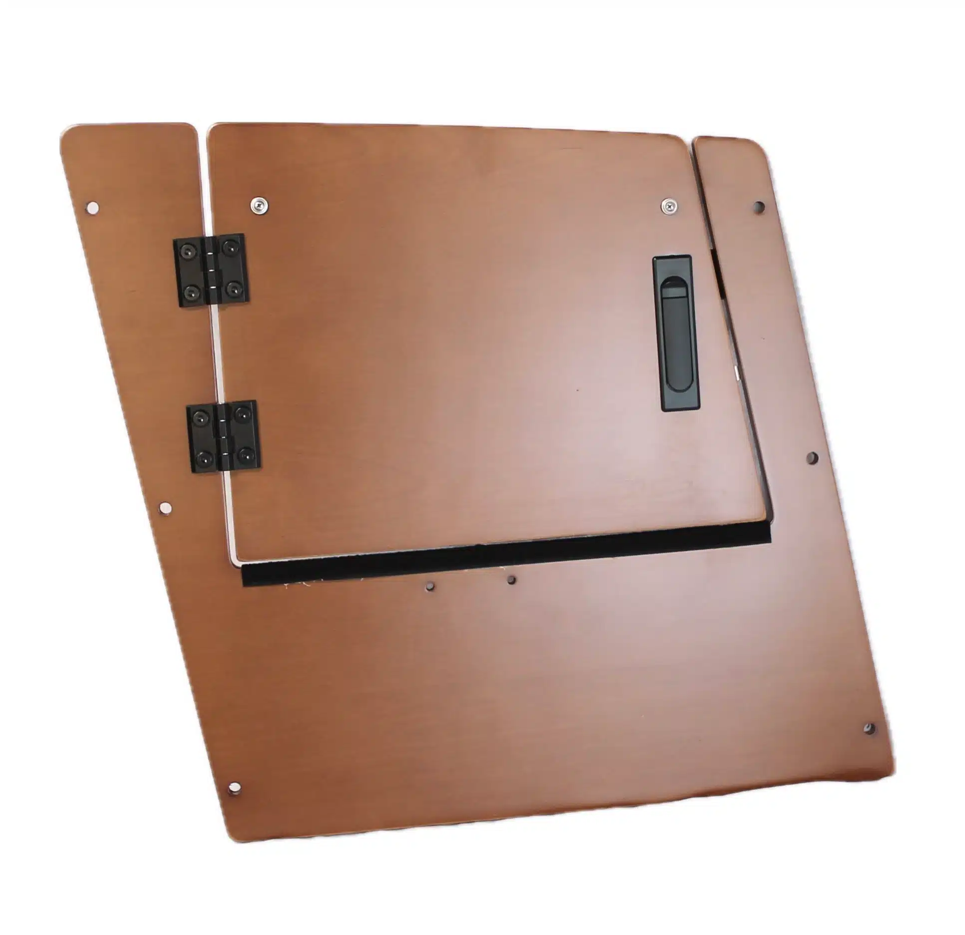 Sideplade med låge i wood til el-ladcykel