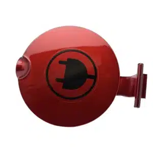 Klap o/ladestik (metal rød m/dekal)