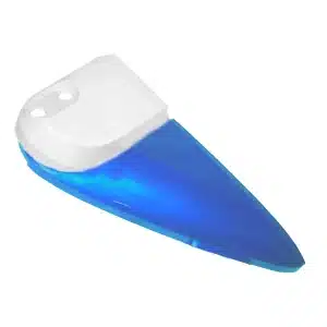 Skjold v/dør (venstre) (lys blå/hvid)