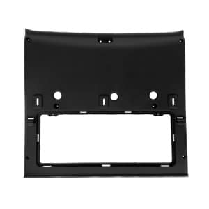 Skjold ved bagende, midt (sort plast)