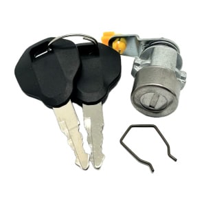 Låsecylinder m/2 nøgler til dørene