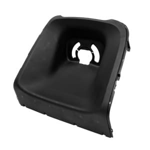 Skjold bag forhjul (sort plast)