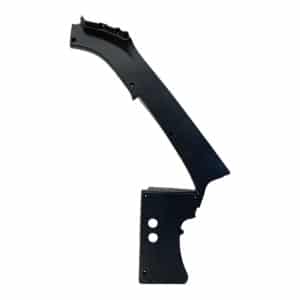 Skjold ved A-stolpe og trekant rude, venstre (sort plast)