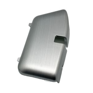 Skjold over låsekasse, højre (sølv)