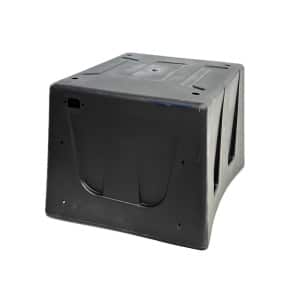 Skjold u/førersæde, sædekasse (sort plast)