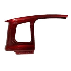 Skjold v/siderude, bag (højre) (metal rød)