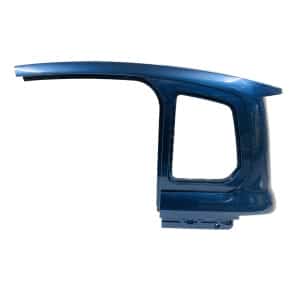 Skjold v/siderude, bag (venstre) (metal blå)