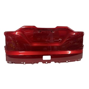 Skjold u/bagrude (metal rød)